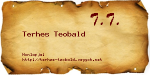 Terhes Teobald névjegykártya